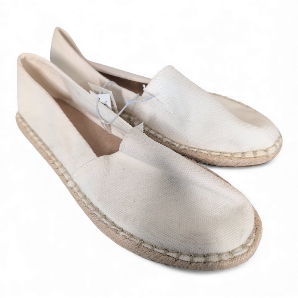 Old Navy Cream Canvas Espadrille Flats